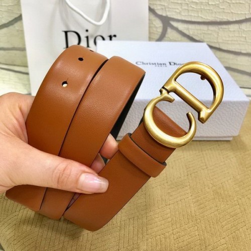 Super Perfect Quality Dior Belts(100% Genuine Leather,steel Buckle)-306