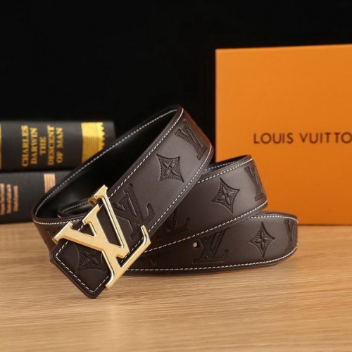 Super Perfect Quality LV Belts(100% Genuine Leather Steel Buckle)-2119