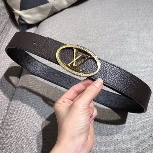 Super Perfect Quality LV Belts(100% Genuine Leather Steel Buckle)-2031