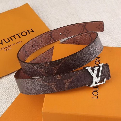 Super Perfect Quality LV women Belts(100% Genuine Leather,Steel Buckle)-202