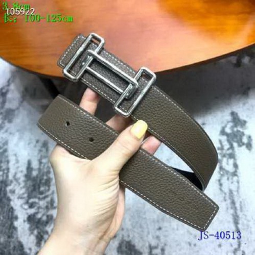 Super Perfect Quality Hermes Belts(100% Genuine Leather,Reversible Steel Buckle)-722