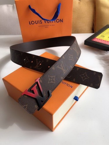 Super Perfect Quality LV Belts(100% Genuine Leather Steel Buckle)-2321