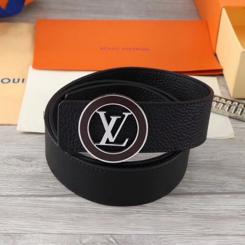 Super Perfect Quality LV Belts(100% Genuine Leather Steel Buckle)-2036