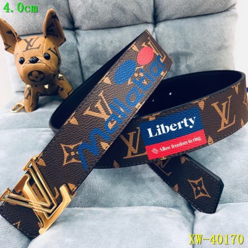Super Perfect Quality LV Belts(100% Genuine Leather Steel Buckle)-1661