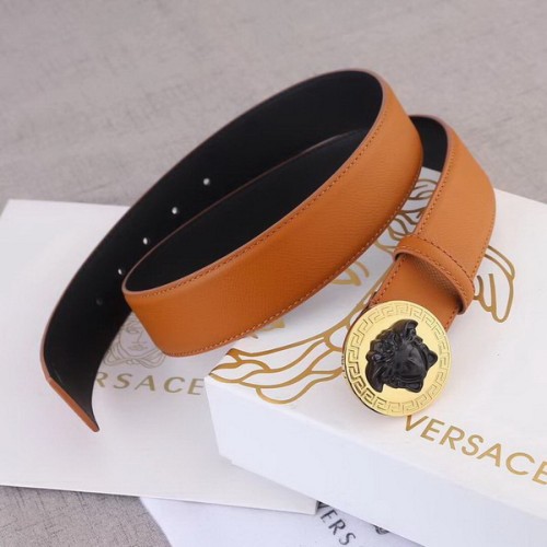 Super Perfect Quality Versace Belts(100% Genuine Leather,Steel Buckle)-489