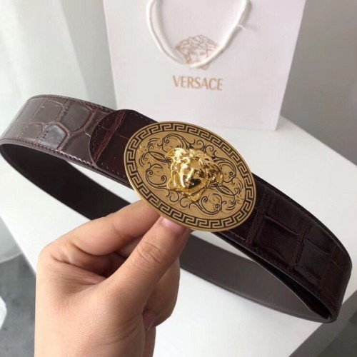 Super Perfect Quality Versace Belts(100% Genuine Leather,Steel Buckle)-241