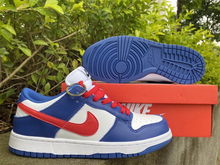 Authentic Nike Dunk Low White Blue