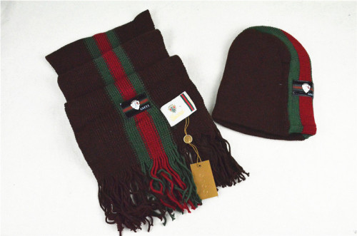 G Wool Cap Scarf AAA-011