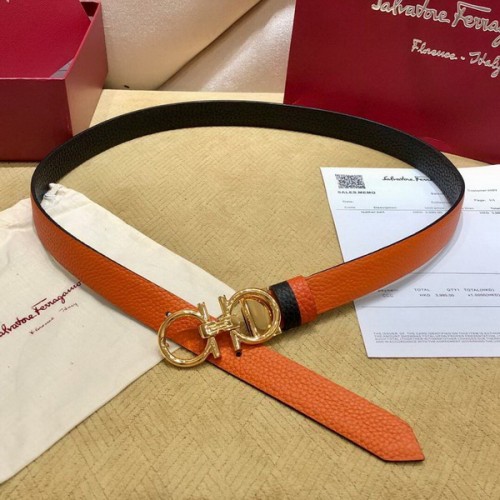 Super Perfect Quality Ferragamo Belts(100% Genuine Leather,steel Buckle)-1054