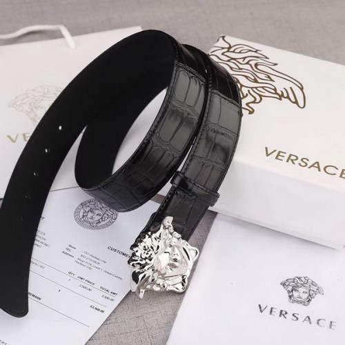 Super Perfect Quality Versace Belts(100% Genuine Leather,Steel Buckle)-331