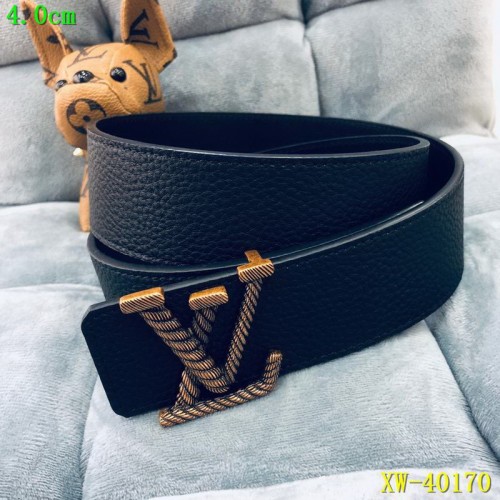 Super Perfect Quality LV Belts(100% Genuine Leather Steel Buckle)-1681