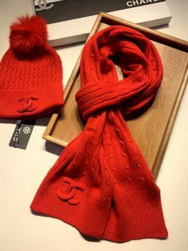 CHAL Wool Cap Scarf AAA-116