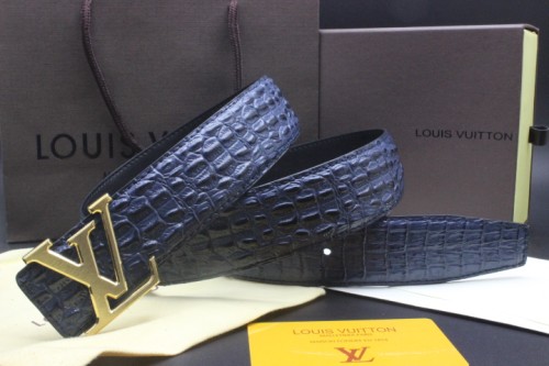 Super Perfect Quality LV Belts(100% Genuine Leather Steel Buckle)-2057