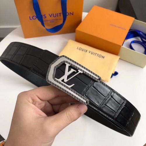 Super Perfect Quality LV Belts(100% Genuine Leather Steel Buckle)-1971