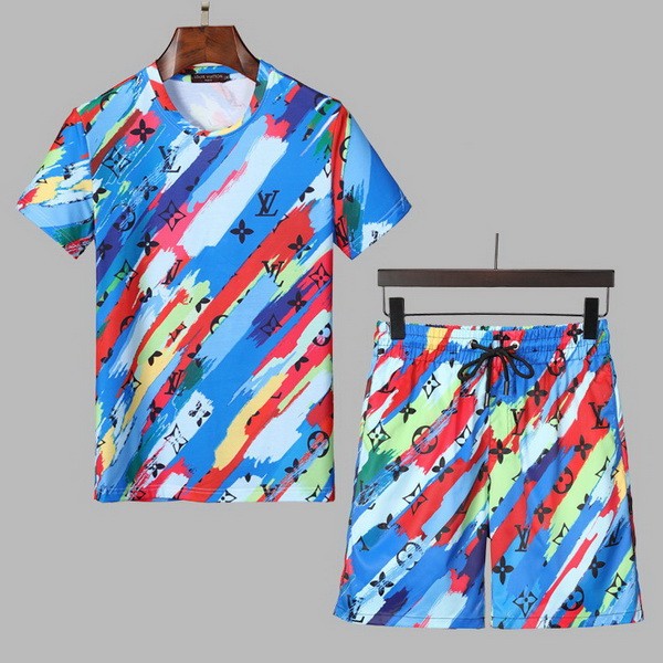 LV short sleeve men suit-079(M-XXXL)