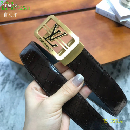 Super Perfect Quality LV Belts(100% Genuine Leather Steel Buckle)-2499