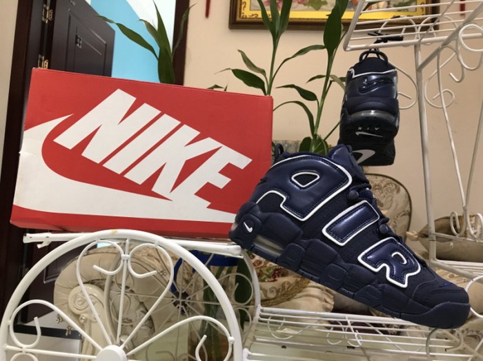 Authentic Nike Air More Uptempo Navy GS