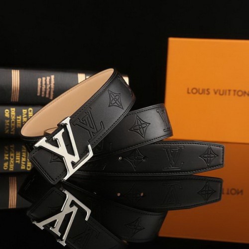 Super Perfect Quality LV Belts(100% Genuine Leather Steel Buckle)-2252