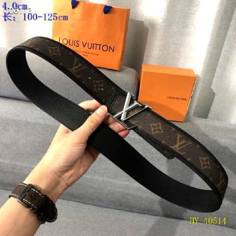 Super Perfect Quality LV Belts(100% Genuine Leather Steel Buckle)-2436