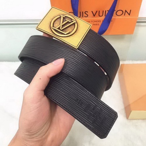 Super Perfect Quality LV Belts(100% Genuine Leather Steel Buckle)-1778