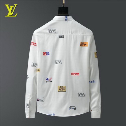LV long sleeve shirt men-073(M-XXXL)