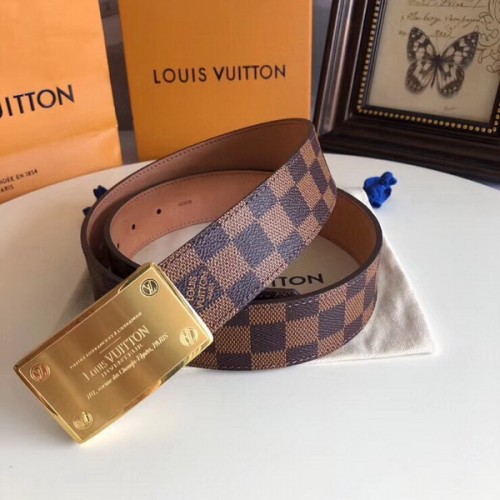 Super Perfect Quality LV Belts(100% Genuine Leather Steel Buckle)-1941