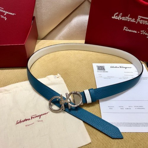 Super Perfect Quality Ferragamo Belts(100% Genuine Leather,steel Buckle)-1051