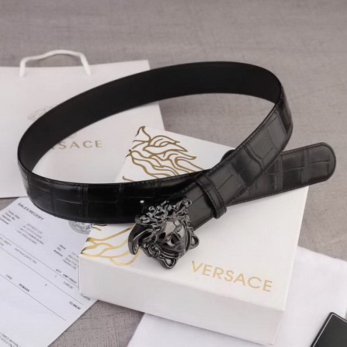 Super Perfect Quality Versace Belts(100% Genuine Leather,Steel Buckle)-470