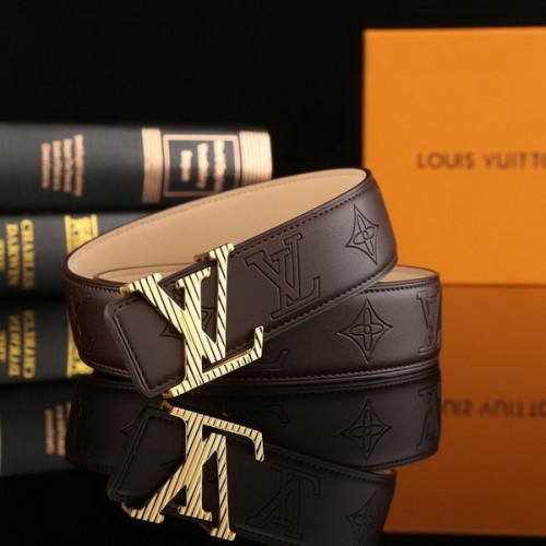 Super Perfect Quality LV Belts(100% Genuine Leather Steel Buckle)-2248
