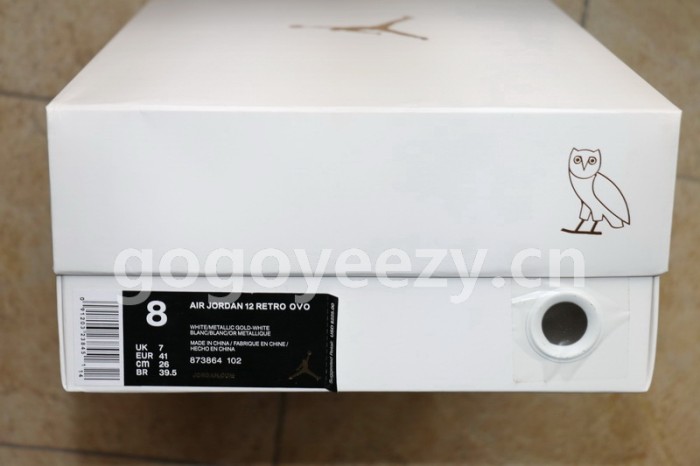 Authentic Air Jordan 12 OVO White