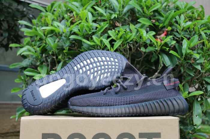 Authentic Yeezy Boost 350 V2 Black Static Non-Reflective