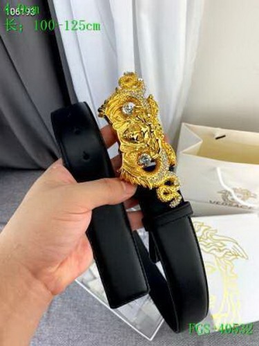 Super Perfect Quality Versace Belts(100% Genuine Leather,Steel Buckle)-395