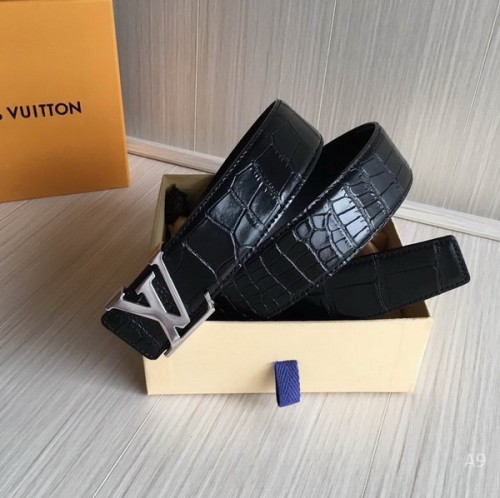 Super Perfect Quality LV Belts(100% Genuine Leather Steel Buckle)-2110