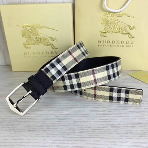 Super Perfect Quality Burberry Belts(100% Genuine Leather,steel buckle)-055