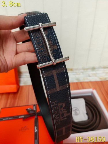 Super Perfect Quality Hermes Belts(100% Genuine Leather,Reversible Steel Buckle)-329