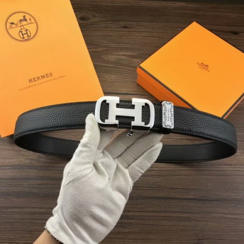 Super Perfect Quality Hermes Belts(100% Genuine Leather,Reversible Steel Buckle)-207