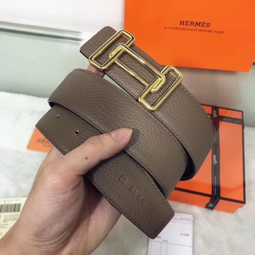 Super Perfect Quality Hermes Belts(100% Genuine Leather,Reversible Steel Buckle)-444