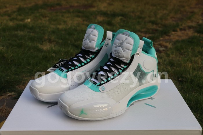 Authentic Air Jordan XXXIV White Metallic
