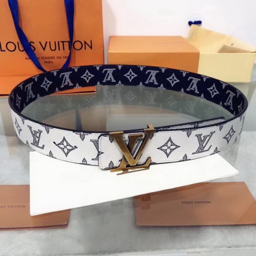 Super Perfect Quality LV Belts(100% Genuine Leather Steel Buckle)-1771
