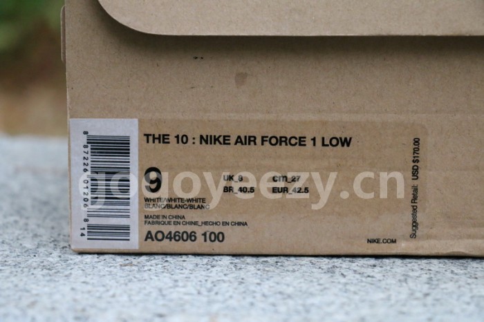 Authentic OFF-WHITE x Nike air force 1