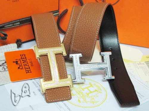 Super Perfect Quality Hermes Belts(100% Genuine Leather,Reversible Steel Buckle)-157