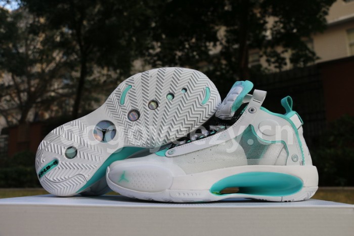Authentic Air Jordan XXXIV White Metallic