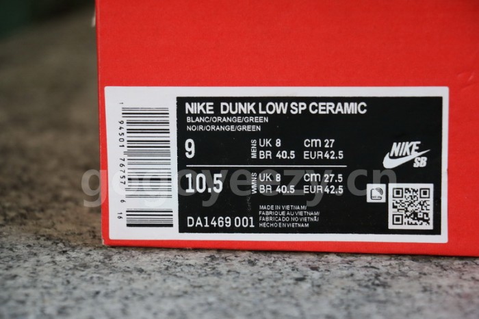 Authentic Nike Dunk Low SP “Ceramic”