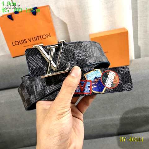 Super Perfect Quality LV Belts(100% Genuine Leather Steel Buckle)-2437
