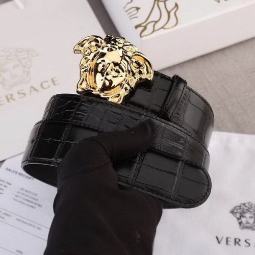 Super Perfect Quality Versace Belts(100% Genuine Leather,Steel Buckle)-332