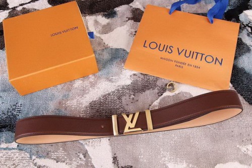 Super Perfect Quality LV Belts(100% Genuine Leather Steel Buckle)-1769