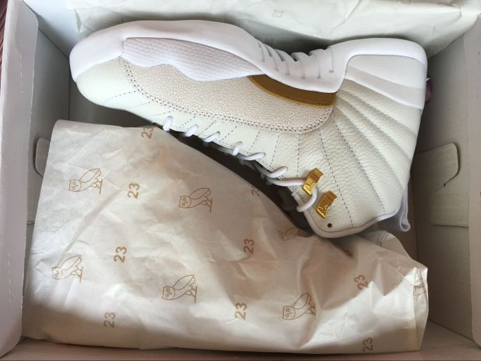 Authentic Air Jordan 12 OVO White