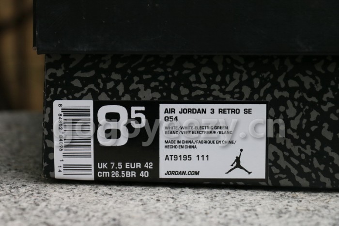 Authentic Air Jordan 3 Retro SE Quai 54  White