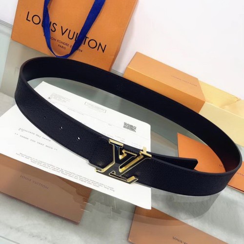 Super Perfect Quality LV Belts(100% Genuine Leather Steel Buckle)-1199