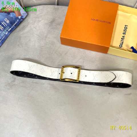 Super Perfect Quality LV Belts(100% Genuine Leather Steel Buckle)-2451